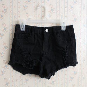 *ON HOLD* Brandy Melville Distressed Black Shorts